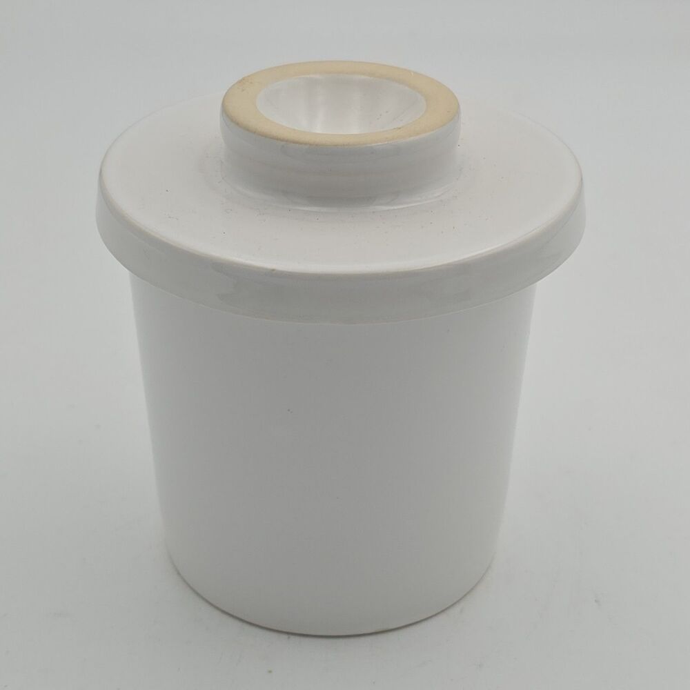 French style White Butter Bell Crock Keeper Crate & Barrel